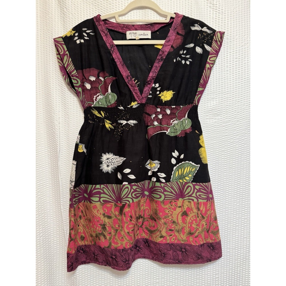 Yag‎ Couture Women's Multicolored Tunic Top, Size Medium, See Photos